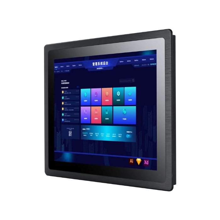 Z Series Model A Recessed Industrial Display Monitor Full Aluminum Chassis VGADPHDMI