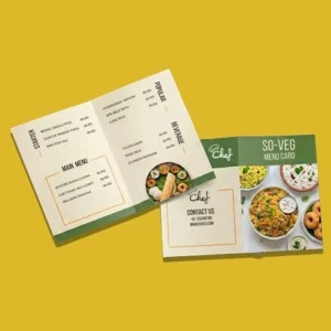 BiFold Menu Cards