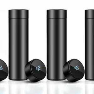 Black Temperature Display Bottles
