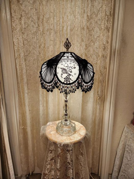 Buy Vintage Lampshade Fringe with Glass Beads Online USA
