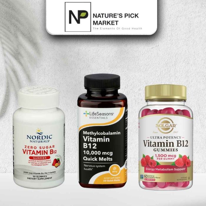 Buy Vitamin B12 Capsules for Daily Wellness Support Online form Natures Pick Market