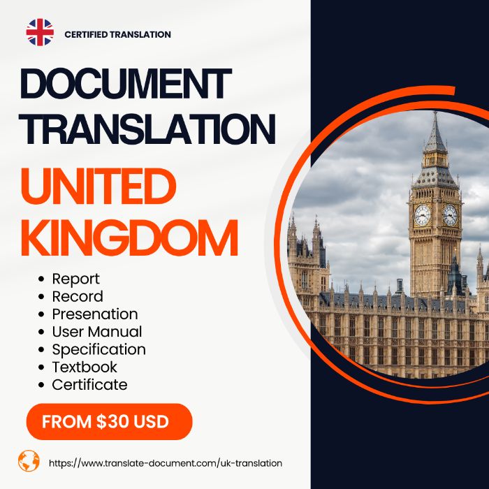 Certified Translation of Documents in the UK