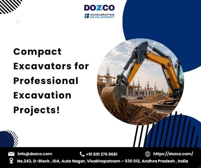 Compact Excavators for Efficient Construction and Excavation Work