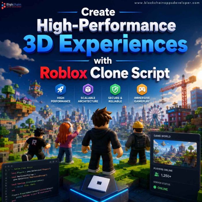 Create HighPerformance 3D Experiences with Roblox Clone Script