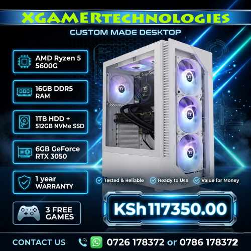 Custom designed AMD Ryzen 5 PC with RTX graphics