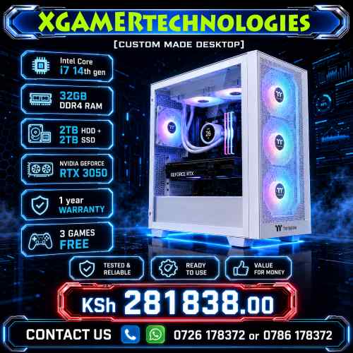 Custom designed Intel Core i7 PC with GeForce RTX