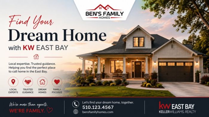 Find Your Dream Home with KW East Bay Bens Family Homes