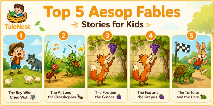 Free Aesop Fables Stories Online for Kids