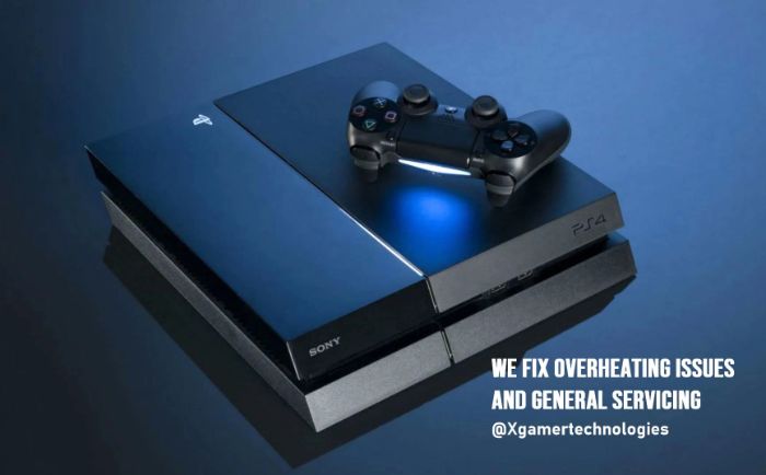 General servicing and overheating issues for Ps4