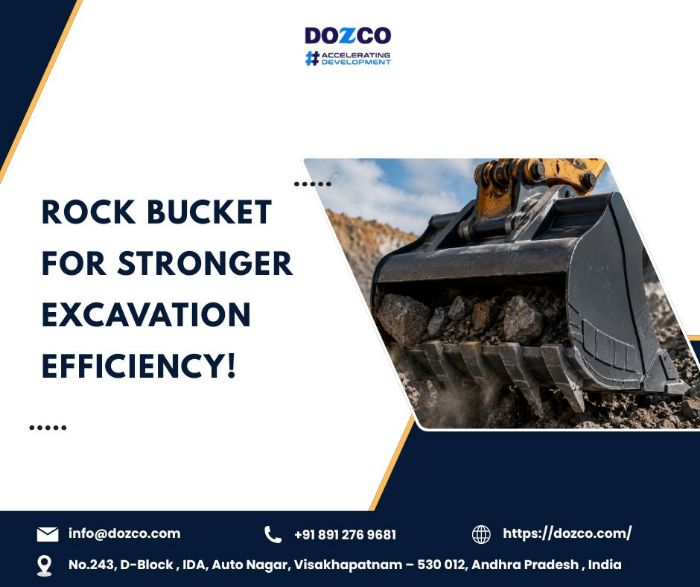 HighPerformance Rock Buckets for Efficient Material Handling