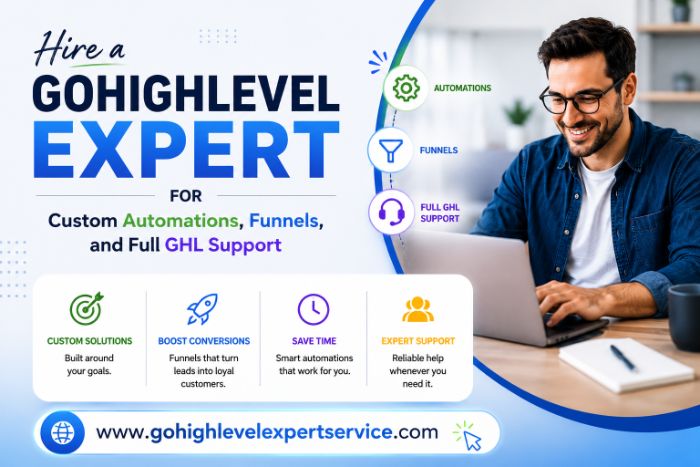 Hire a gohighlevel expert for Custom Automations, Funnels and Full GHL Support
