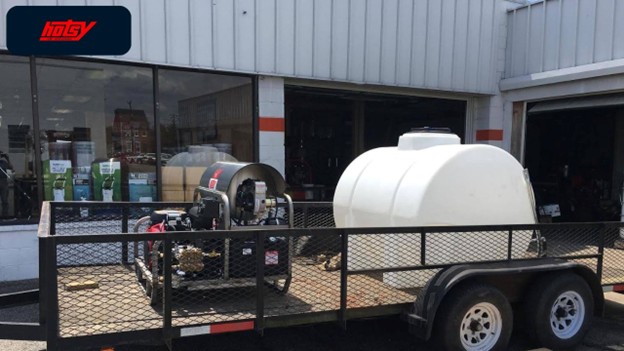 Industrial Pressure Washer Trailer for Mobile Cleaning Power