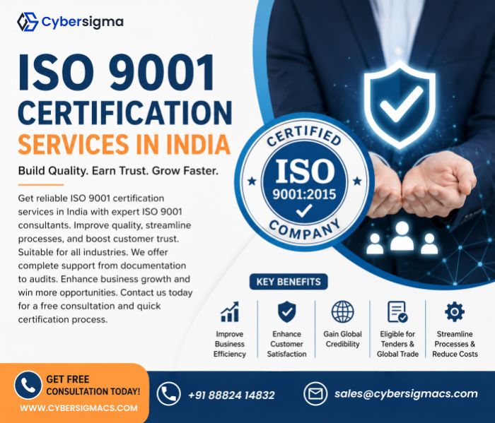 ISO 9001 Certification Services in India