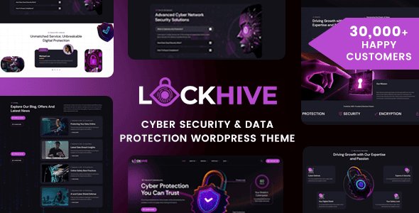 Lockhive Cyber Security WordPress Theme