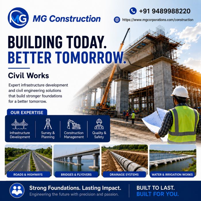 MG Construction Civil Engineering Experts in Coimbatore