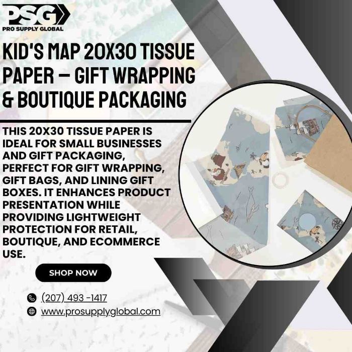 Patterned Tissue Paper for Gift Bags Retail Packaging