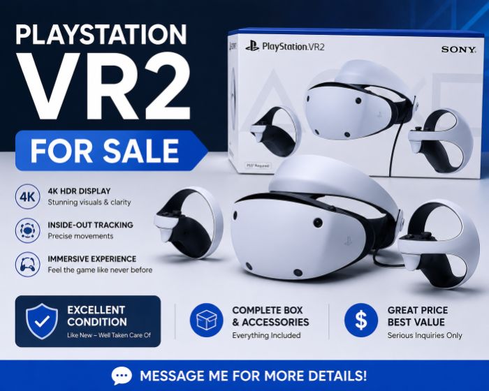 PlayStation VR2 for Sale NextGen VR Gaming Headset in Excellent Condition