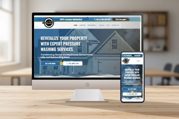 Power Washing Soft Washing Sites