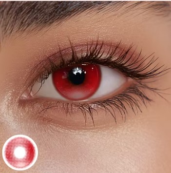 Premium Red Colored Contact Lenses for Comfort