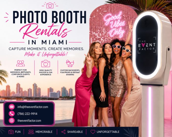 Reliable Photo Booth Rental Miami, FL for Events and Celebrations