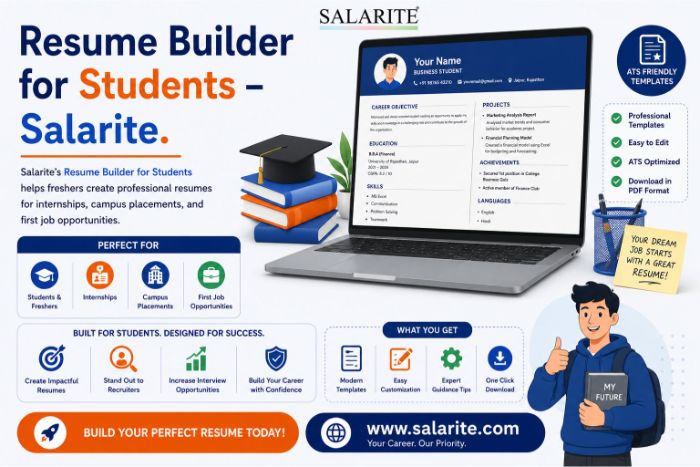 Resume Builder for Students Salarite.