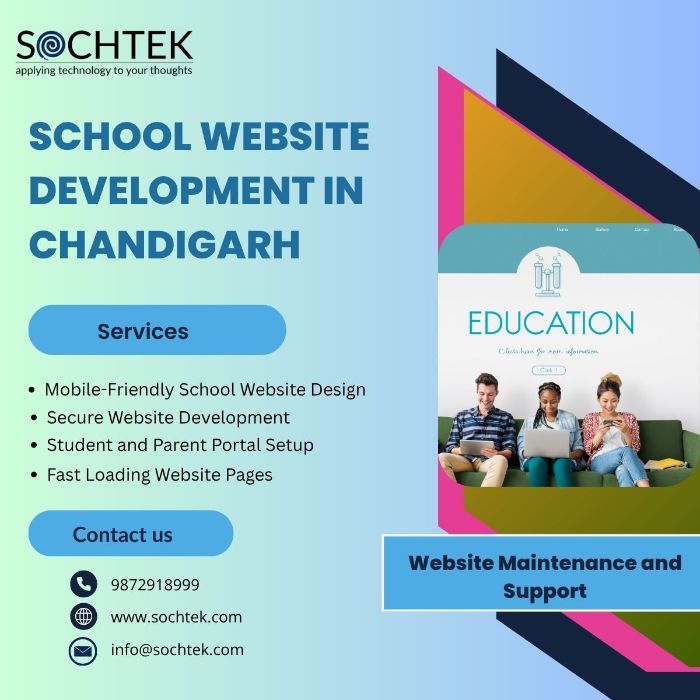 School Website Development Services in Chandigarh