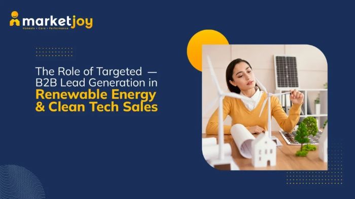 Targeted B2B Clean Tech Sales Strategy for Renewable Energy Growth MarketJoy