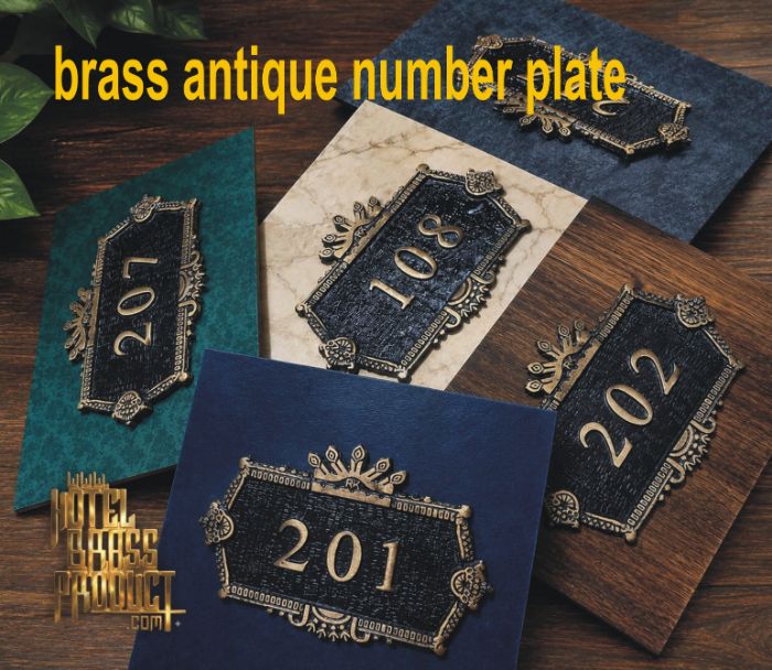 23.HOTEL BRASS SIGNAGE MANUFACTURER