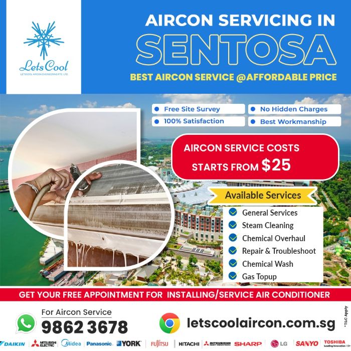 Aircon servicing Sentosa