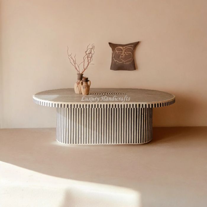 Bone Inlay Dining Table for Timeless Luxury Living