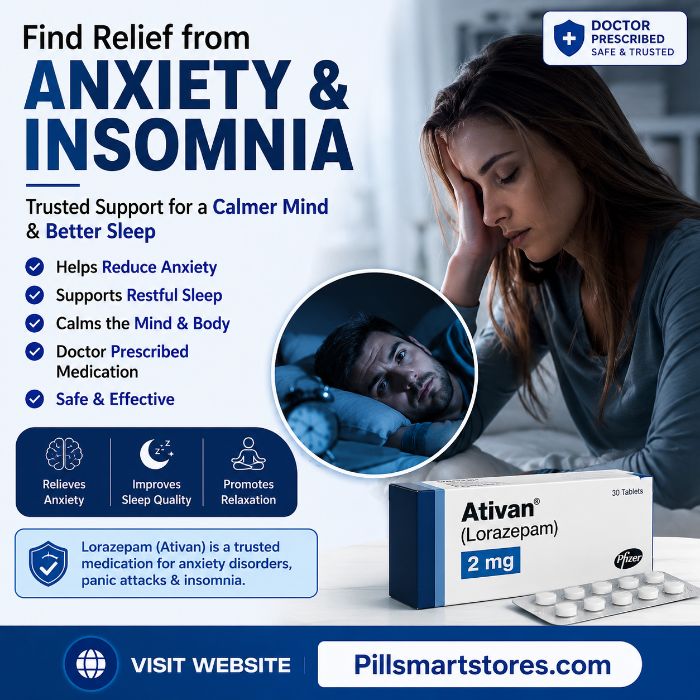Buy Ativan Lorazepam Online instant effects of anxiety seizures