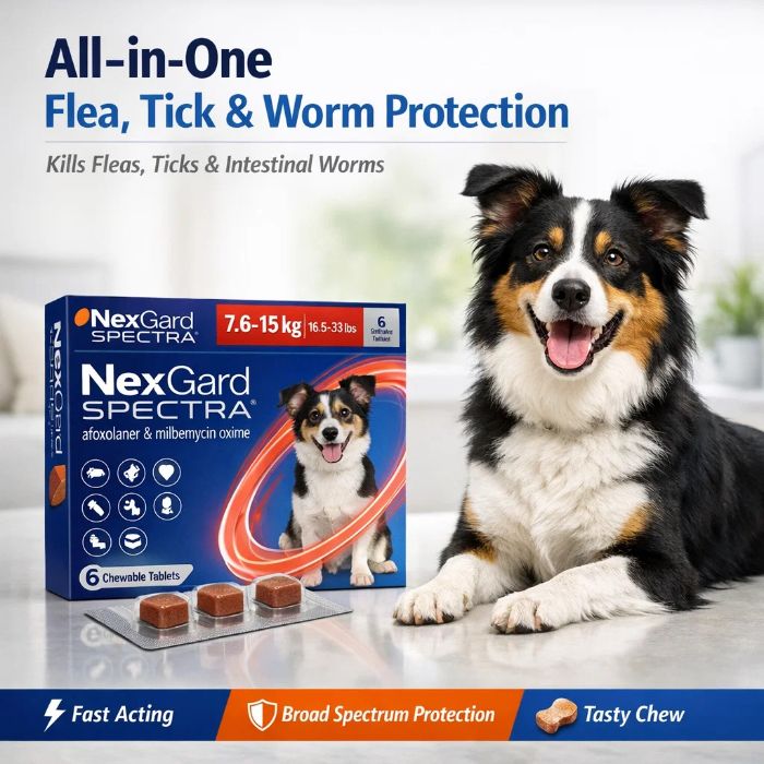 Buy NexGard Spectra for Dogs Flea, Tick Worm Protection