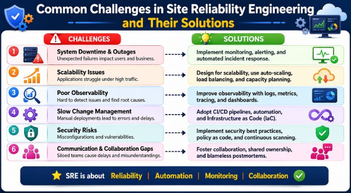 Common Challenges in Site Reliability Engineering and Their Solutions.