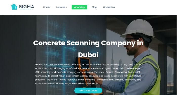 Concrete Scanning Company in Dubai, UAE Sigma