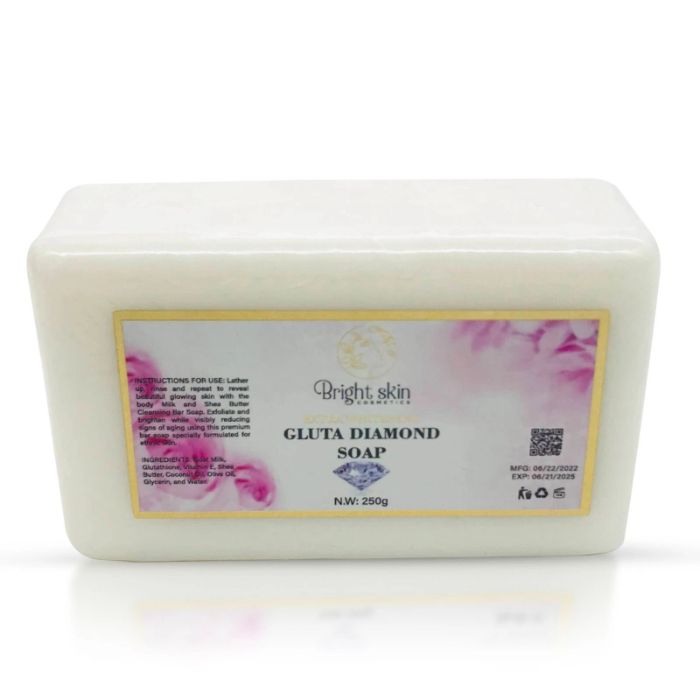 Gluta Diamond Soap Extra Whitening Dark Spots Removal Even Skin Tone Glow Skin