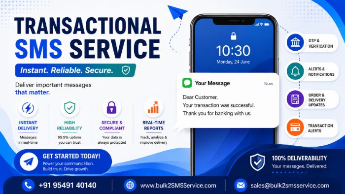 Grow Your Business with Secure Transactional SMS Services