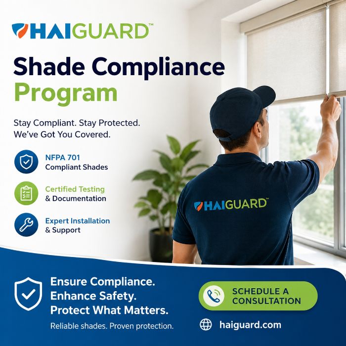 Healthcare Curtain Shade Compliance Services HAIGuard