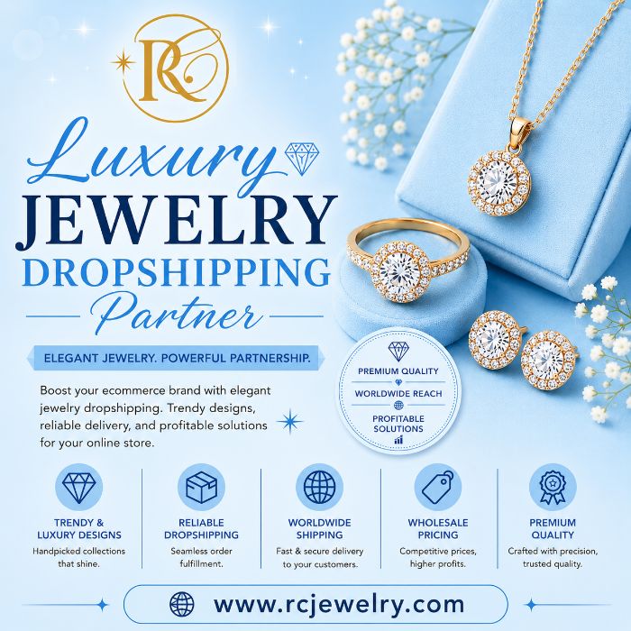 Luxury Jewelry Dropshipping Partner www.rcjewelry.com