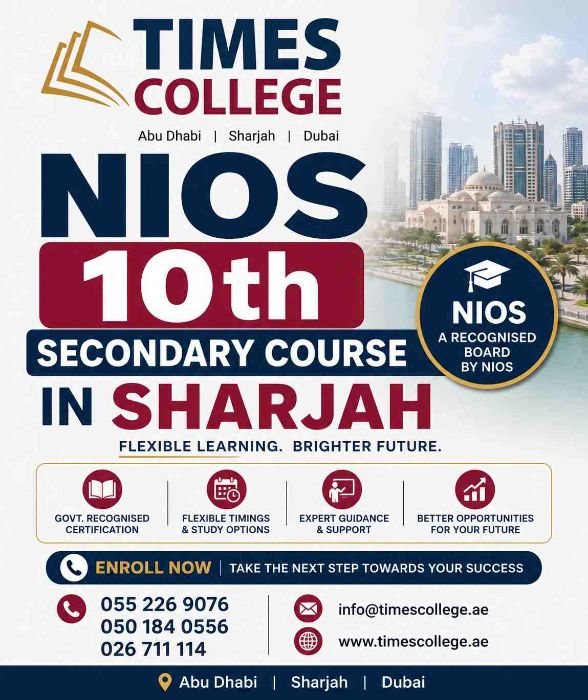 NIOS 10th Secondary Course in UAE Open School Admission