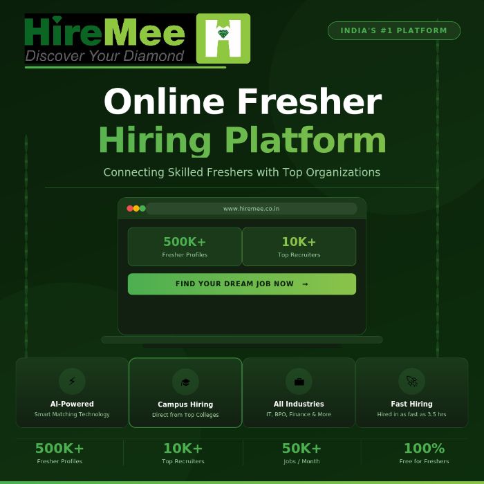 Online Fresher Hiring Platform