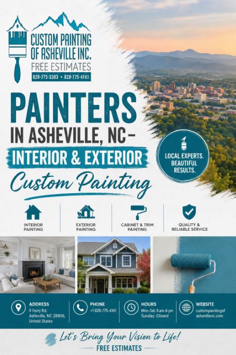 Painters in Asheville, NC Interior Exterior Custom Painting