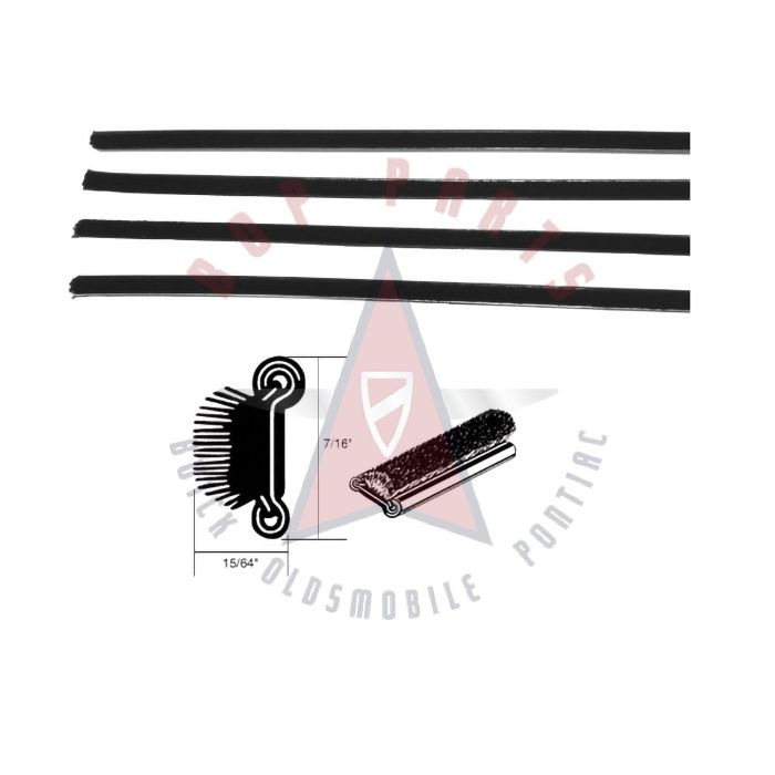 Premium Pontiac Window Sweeps for Classic Restoration Shop Bop Parts