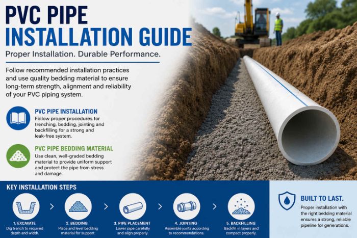 PVC Pipe Installation Bedding Solutions