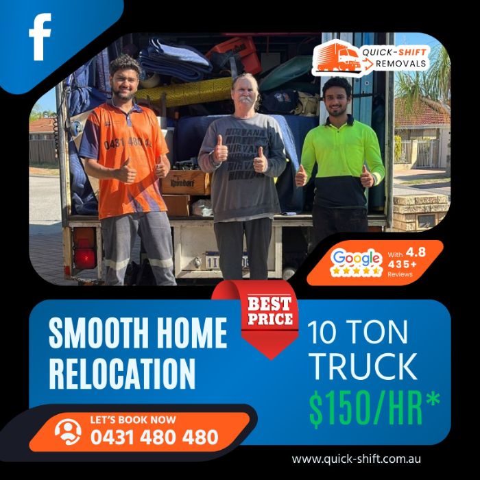 Reliable Packing and Moving Perth Quick Shift Removals