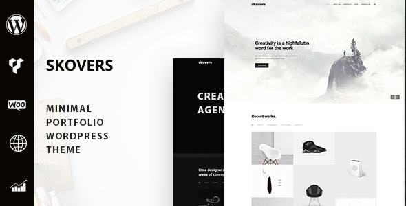 Skovers Minimal Portfolio WordPress Theme