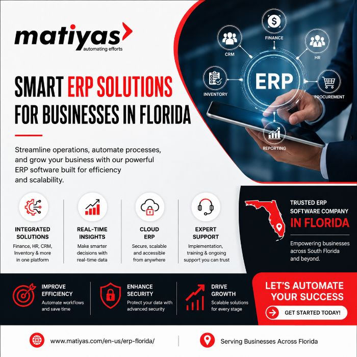 Smart ERP Florida Software for Better Workflow Management