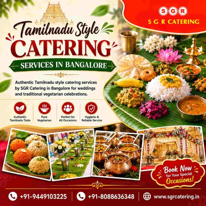 Tamilnadu Style Catering Services in Bangalore