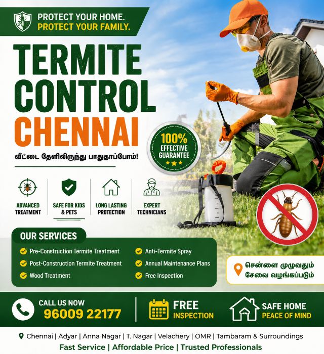 Termite Control Services in Chennai 32 Years of Quality